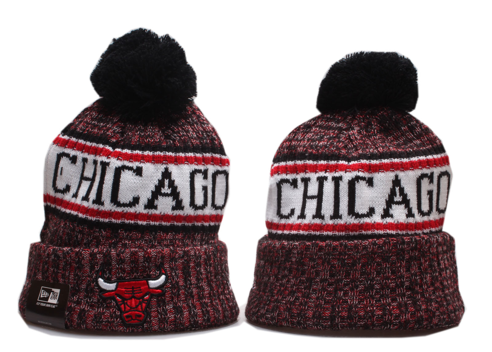 2020 NBA Chicago Bulls 2 Beanies